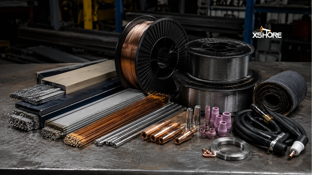 Welding consumables including electrodes wires and filler metals for UAE projects