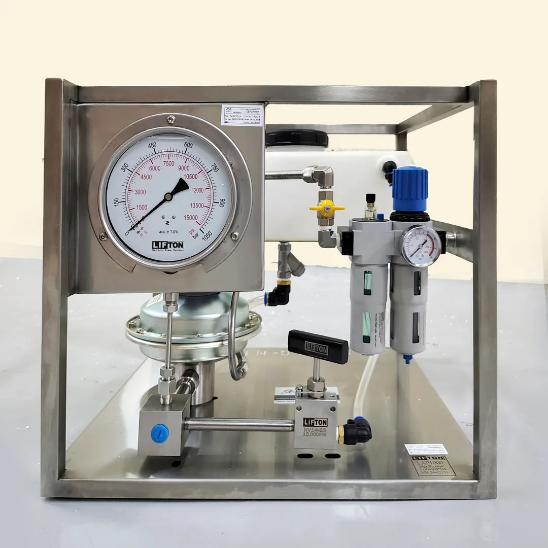 Hydro testing equipment rental for industrial and pipeline pressure testing in the UAE