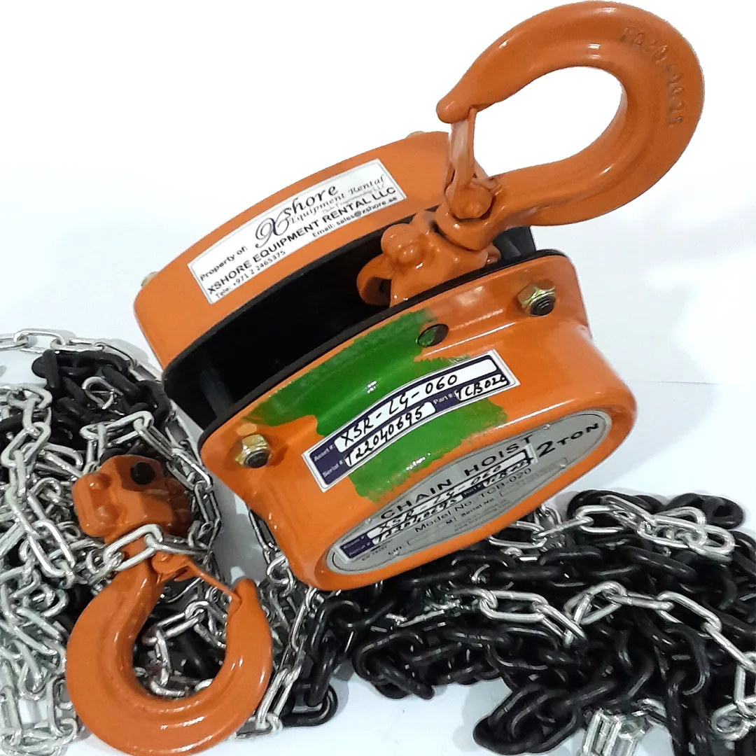 SWL certified lifting equipment UAE rental